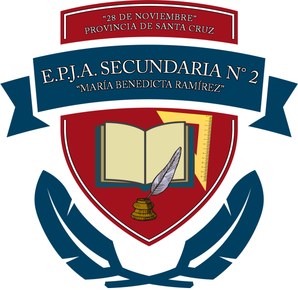 Escudo de la EPJA Secundaria N° 2 "María Benedicta Ramírez", 28 de Noviembre, Santa Cruz